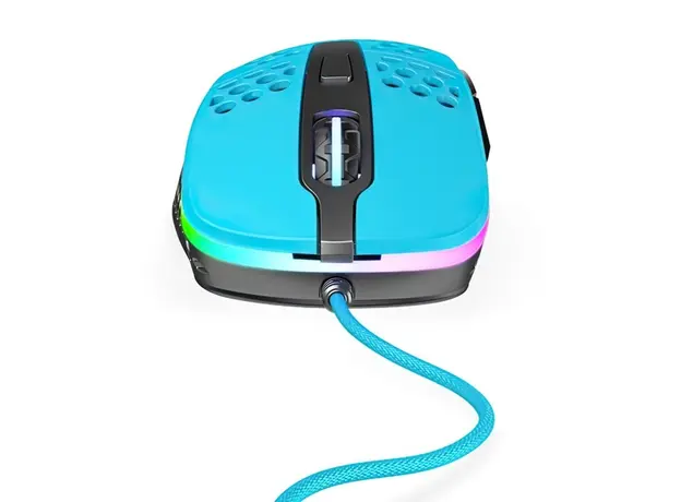 მაუსი Xtrfy Gaming mouse M4 RGB USB Miami Blue, 3 image