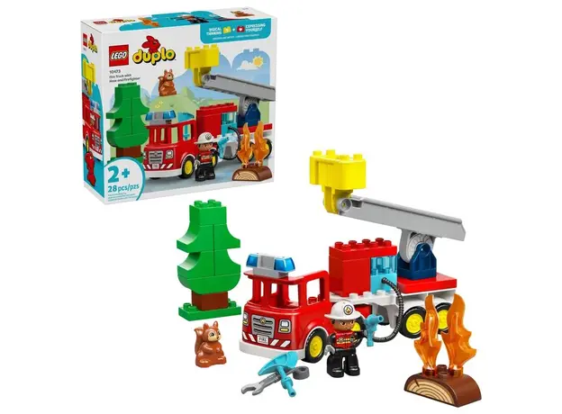 ლეგო LEGO Constructor DUPLO Town Fire Truck with Hose and Firefighter, 2 image