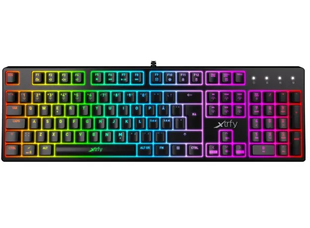 კლავიატურა Xtrfy K4 104Key, Kailh Red, USB-A, EN/RU, RGB