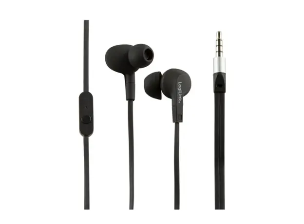 ყურსასმენი Logilink HS0042 Water resistant (IPX6) Stereo In-Ear Headset with Mic Black, 2 image