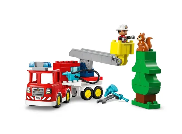 ლეგო LEGO Constructor DUPLO Town Fire Truck with Hose and Firefighter, 6 image