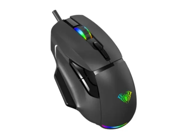 მაუსი AULA F815 RGB Wired Gaming Mouse Black, 3 image