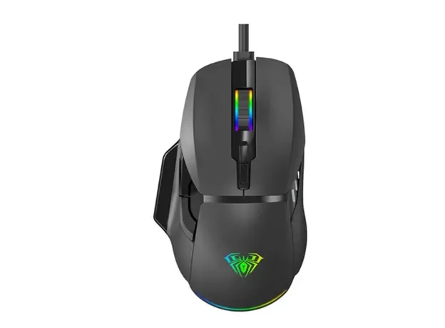 მაუსი AULA F815 RGB Wired Gaming Mouse Black