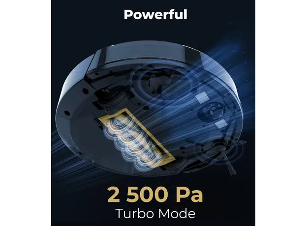 რობოტი მტვერსასრუტი AENO Robot Vacuum Cleaner RC3S: wet & dry cleaning, smart control AENO App, 7 image