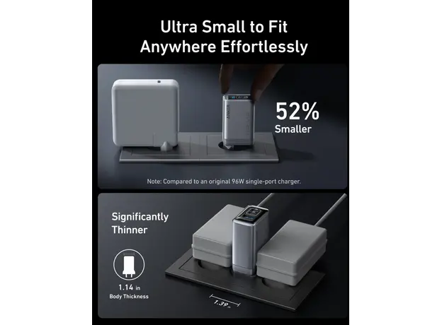 ადაპტერი Anker Prime Charger (100W, 3 Ports, GaNPrime) (3) - EU/ES/FR/ES 1, 3 image