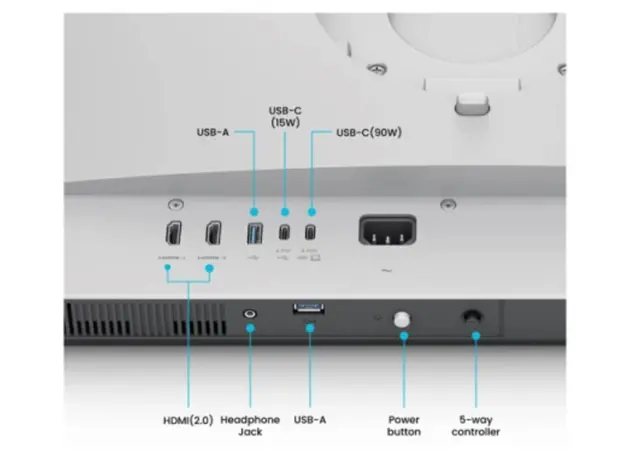 მონიტორი BenQ MA270U for MacBook 27" 4K UHD 5ms 2xHDMI USB/USB-C Built-in Speaker - 9H.LMWLB.QBE, 8 image