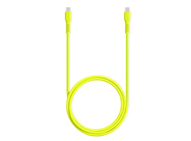 კაბელი TTEC USB-C - USB-C 60W PD/QC FAST CHARGING/DATA CABLE, 120CM, NEON YELLOW
