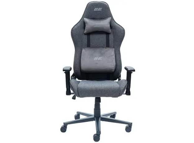 სათამაშო სავარძელი 2E GAMING Chair BUSHIDO Lite, fabric, 2D-Armrests, dark grey