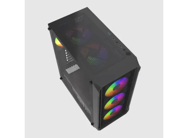 კომპიუტერის ქეისი ALLX AX-G2044, Computer Case, ATX, MATX, ITX, USB3.0, USB1.0x2, HD AUDIO, Black, 4 image