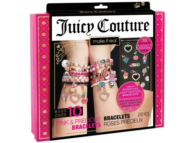 სამაჯურების ნაკრები Make It Real Juicy Couture Mini Pink and Precious