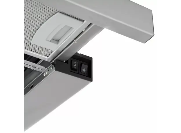 გამწოვი Ardesto Hood telescopic, 60cm, 450m3h, metal, 2х1W LED, button, inox, 7 image