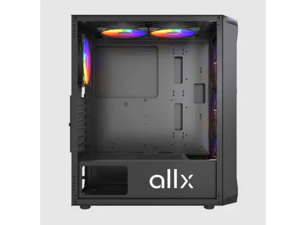 კომპიუტერის ქეისი ALLX AX-G2044, Computer Case, ATX, MATX, ITX, USB3.0, USB1.0x2, HD AUDIO, Black, 3 image