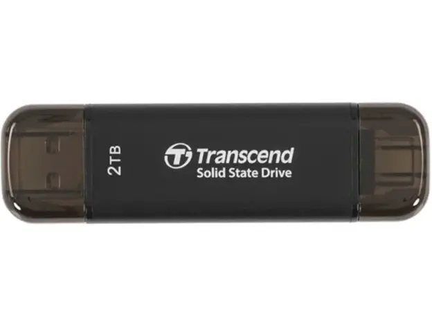 გარე მყარი დისკი Transcend 2TB, External SSD, ESD310C, USB 10Gbps, Type C/A