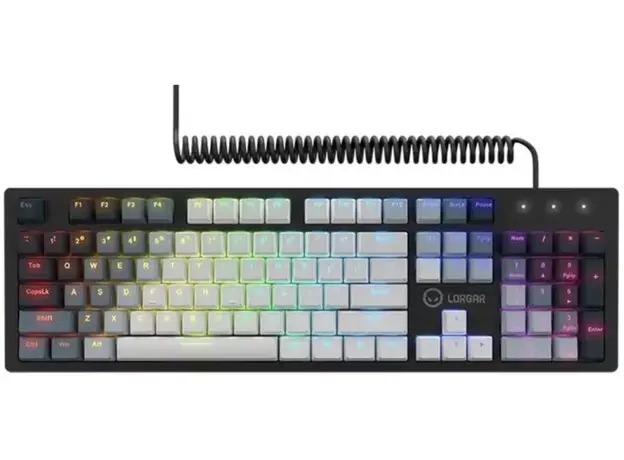 კლავიატურა LORGAR Azar 514, Wired mechanical gaming keyboard, RGB backlight, 1680000 colour variations, 18 modes