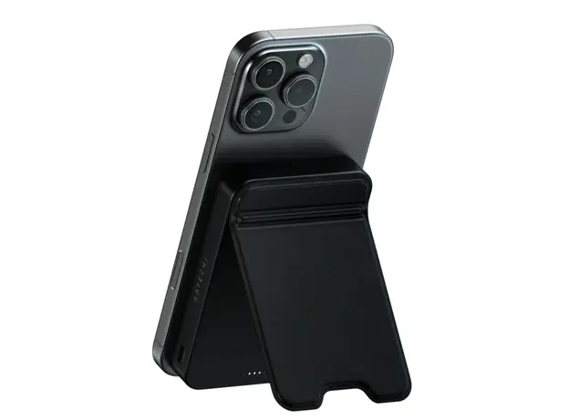 პორტატული დამტენი SATECHI Qi2 10K Magnetic Power Bank with Stand (Black), 3 image