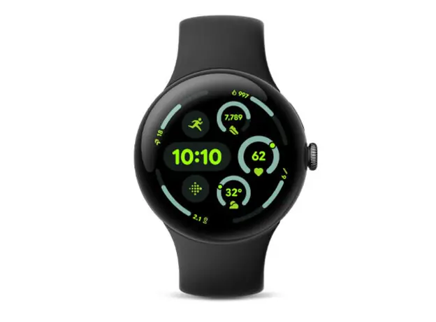სმარტ საათი Google Pixel Watch 3 45MM WIFI Matte Black Aluminium Case with Obsidian Active Band, 3 image