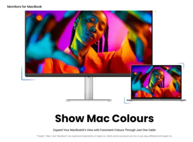 მონიტორი BenQ MA270U for MacBook 27" 4K UHD 5ms 2xHDMI USB/USB-C Built-in Speaker - 9H.LMWLB.QBE, 7 image