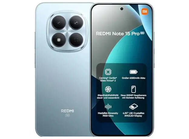 მობილური ტელეფონი Xiaomi Redmi Note 15 Pro 8GB/256GB NFC Glacier Blue