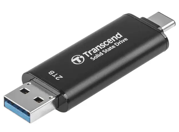 გარე მყარი დისკი Transcend 2TB, External SSD, ESD310C, USB 10Gbps, Type C/A, 3 image