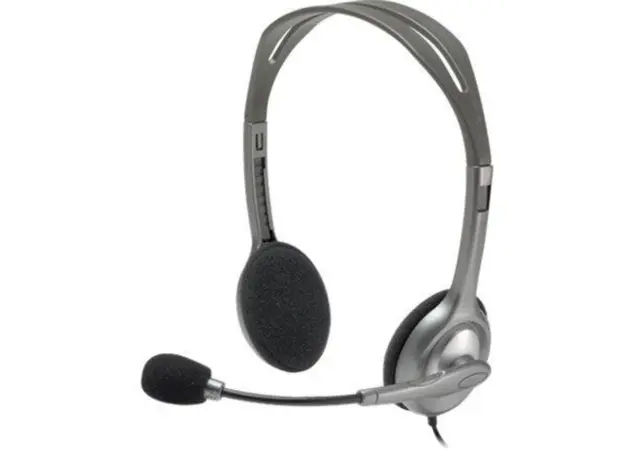 ყურსასმენი LOGITECH H110 Corded Stereo Headset - GRAY/SILVER - Dual Plug, 2 image