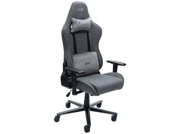 სათამაშო სავარძელი 2E GAMING Chair BUSHIDO Lite, fabric, 2D-Armrests, dark grey, 3 image
