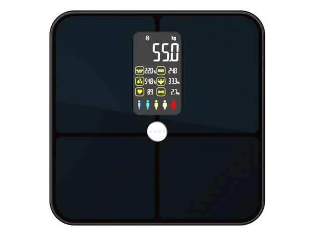 სასწორი AENO Smart Body scales BS2S, 16 body metrics, up to 180kg, colorful display