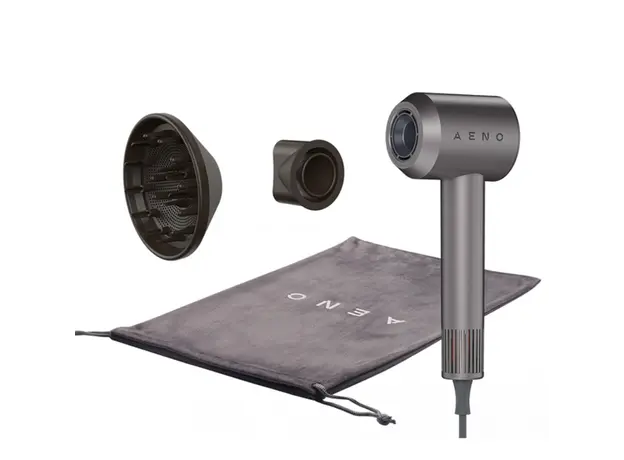 თმის საშრობი AENO Hair Dryer HD1, high speed, airflow 100 km/h, NTC sensor, 1500W, ionization, incl. diffusor, concentrator, travel bag, 7 image