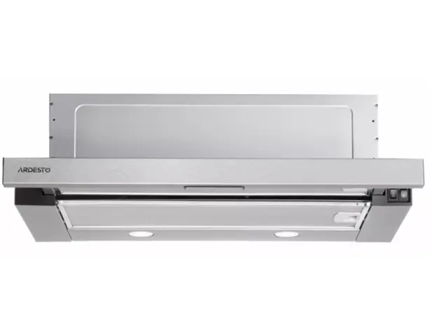 გამწოვი Ardesto Hood telescopic, 60cm, 450m3h, metal, 2х1W LED, button, inox, 8 image