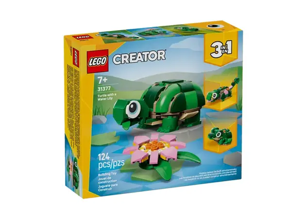 ლეგო LEGO Constructor Creator Turtle with a Water Lily Flower
