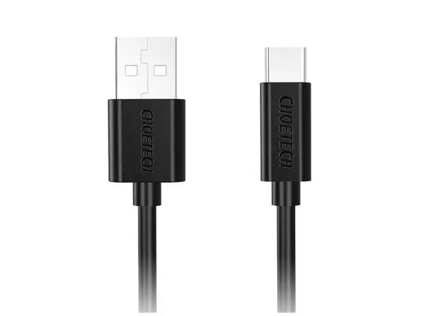 კაბელი CHOETECH AC0002 1m usb-A to type-c PVC cable