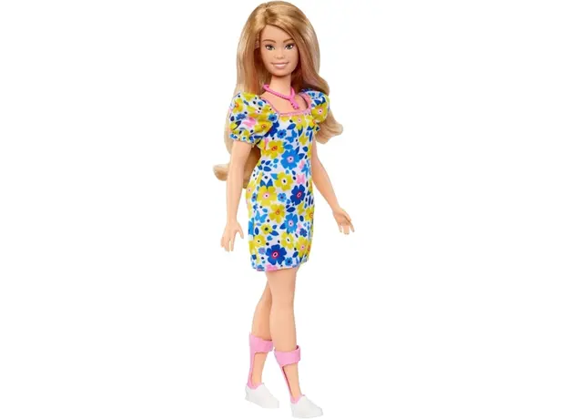 ბარბის თოჯინა Mattel Barbie Fashionistas Doll - Floral Babydoll Dress (New pack.), 3 image