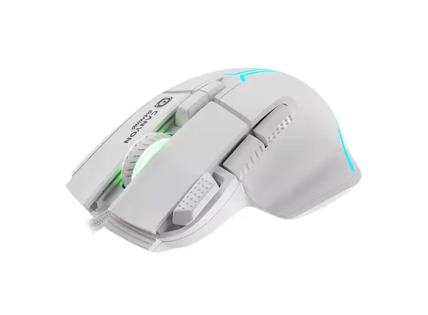 მაუსი CANYON mouse Fortnax GM-636 RGB 9buttons Wired White, 4 image