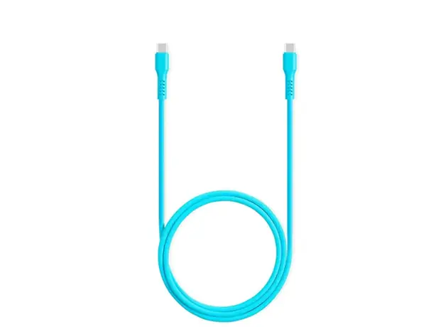 კაბელი TTEC USB-C - USB-C 60W PD/QC FAST CHARGING/DATA CABLE, 120CM, NEON BLUE, 2 image