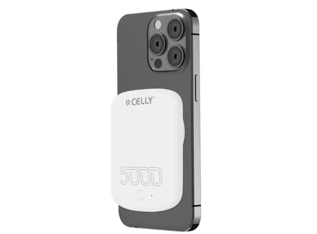პორტატული დამტენი Celly POWERBANK 5000 MAH COMPATIBLE WITH MAGSAFE TECHNOLOGY