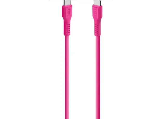 კაბელი TTEC USB-C - USB-C 60W PD/QC FAST CHARGING/DATA CABLE, 120CM, NEON PINK, 3 image