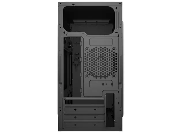 კომპიუტერის ქეისი ALLX AX-B1745 Computer Case With Power Supply 500W Micro-ATX, ITX, USB 1.1, Audio, Black, 4 image
