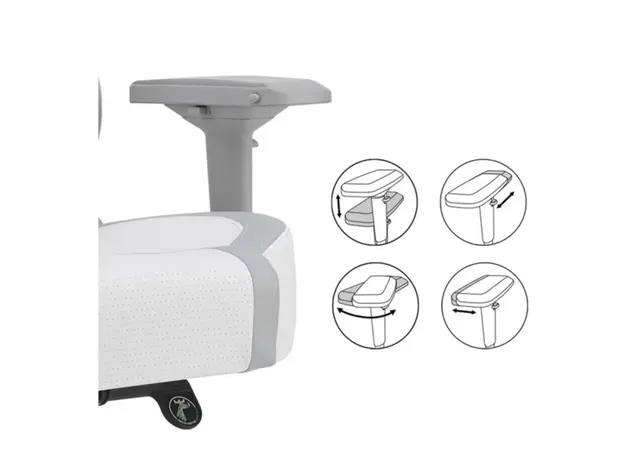 სათამაშო სავარძელი ASUS SL301CW ROG Chariot X Core White (90GC01N0-MSG060), 4 image