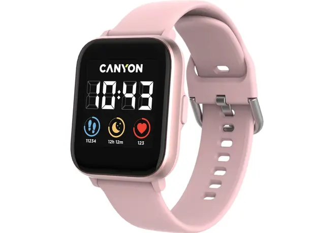 სმარტ საათი CANYON Bazilic SW-78, Smart watch, 1.4inches IPS full touch screen, with music player plastic body, IP68 waterproof