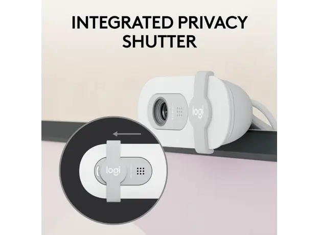 ვებკამერა LOGITECH Brio 100 Full HD Webcam - OFF-WHITE - USB - EMEA28-935, 3 image