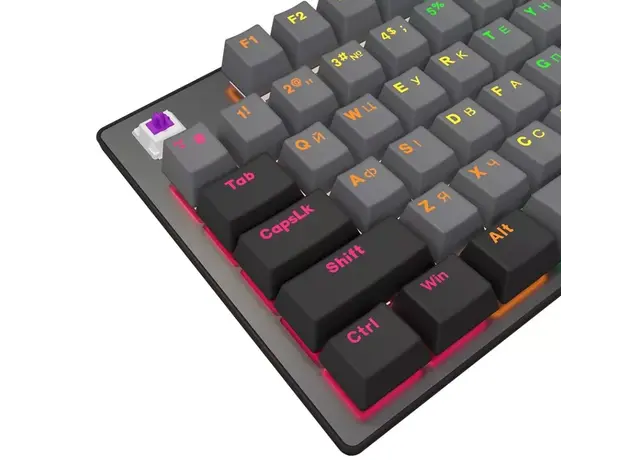 კლავიატურა LORGAR Azar 514, Wired mechanical gaming keyboard, RGB backlight, 1680000 colour variations, 18 modes, 3 image