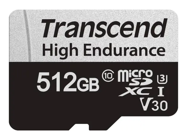 მეხსიერების ბარათი Transcend 512GB microSD w/ adapter U1, High Endurance, 3 image