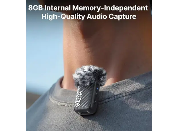 მიკროფონი BOYA BOYAMIC 2-01 AI-Powered Mini Wireless Microphone, 6 image