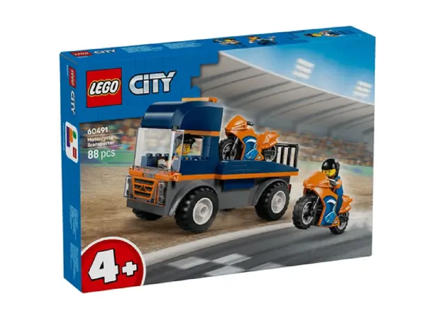 ლეგო LEGO Constructor City Motorcycle Transporter