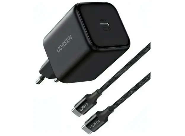 მობილურის დამტენი UGREEN X524 (65054), 45W, Type-C, GaN Fast Charger Set, Black, 4 image