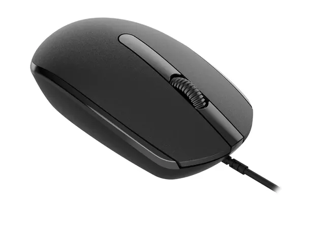 მაუსი CANYON M-10, Canyon Wired optical mouse with 3 buttons, DPI 1000, with 1.5M USB cable, black, 65*115*40mm, 0.1kg, 3 image