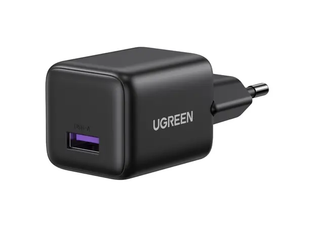ადაპტერი UGREEN X518 (75613), 18W, USB, GaN Fast Charger, Black, 3 image