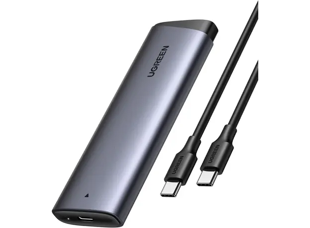 მყარი დისკის ქეისი UGREEN CM767 (35267), M.2 NVMe SSD Enclosure, Grey, 2 image