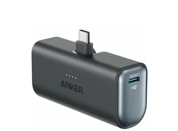 პორტატული დამტენი Anker Nano Power Bank 5000 mAh  (22.5W, Built-In USB-C Connector) - Black, 4 image