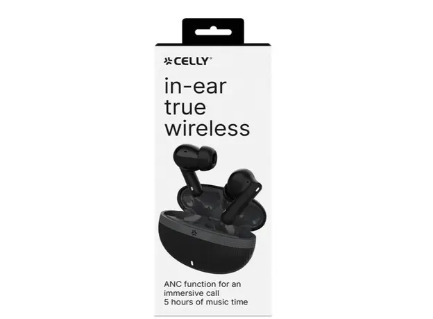ყურსასმენი Celly IN-EAR TRUE WIRELESS BLACK, 5 image