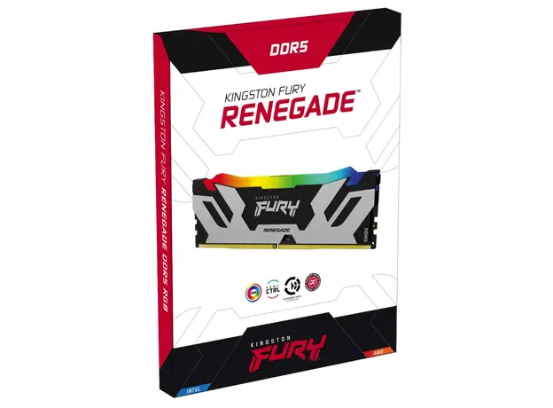 ოპერატიული მეხსიერება Kingston DDR5 96GB (2x48GB) DDR5 6000MT/s CL32 FURY Renegade Silver/Black RGB XMP, 5 image